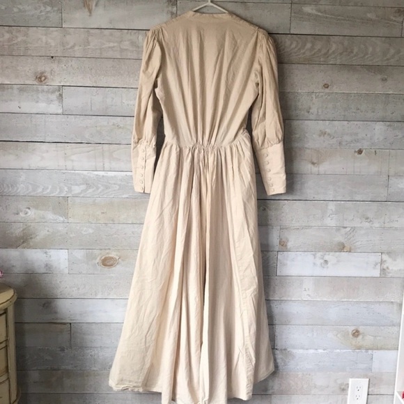 Scully 100% Cotton Long-Sleeve Pioneer Day Dress in Cream - Picture 13 of 14